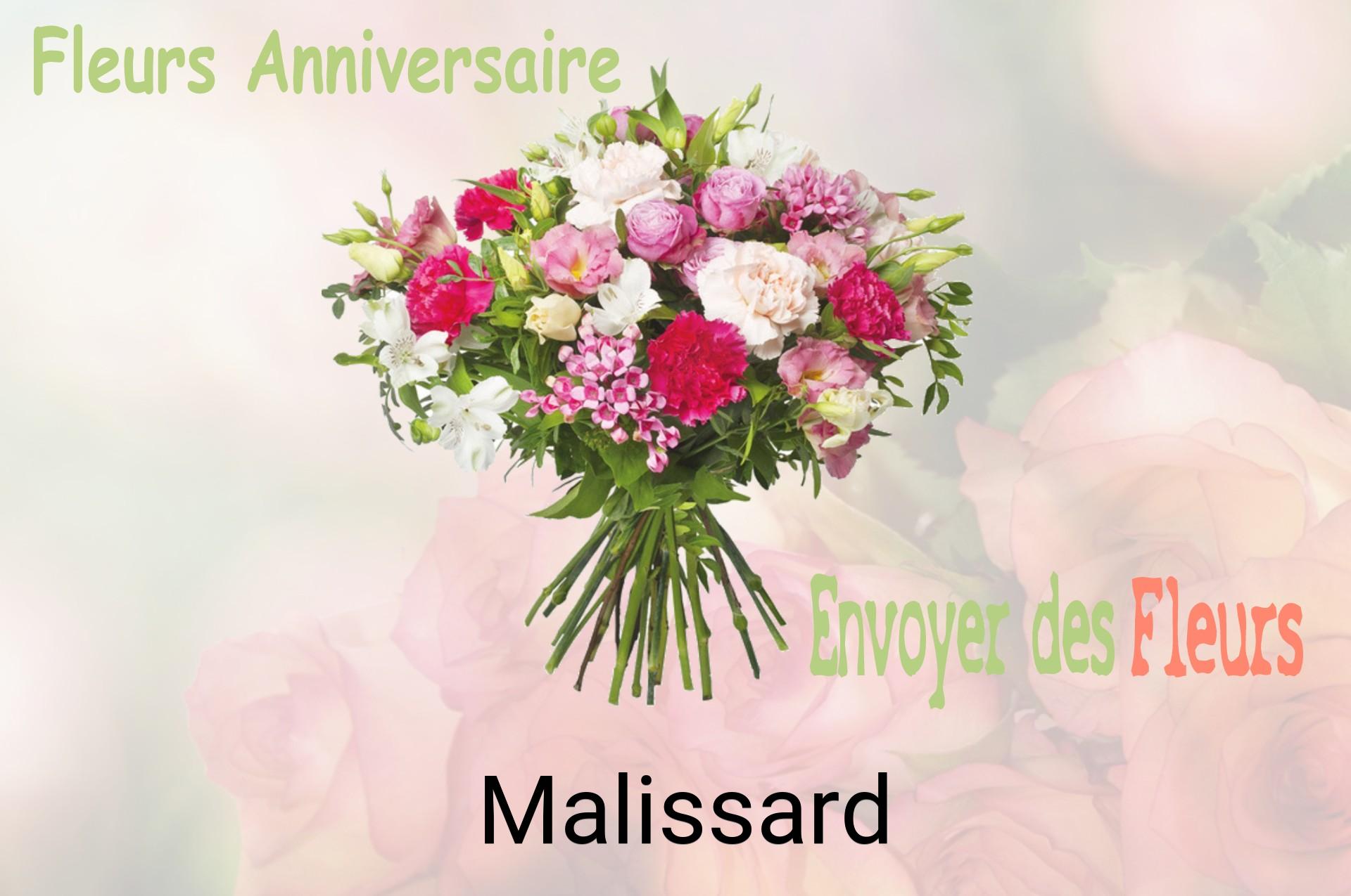 Bouquet de fleurs d’anniversaire livré à Malissard
